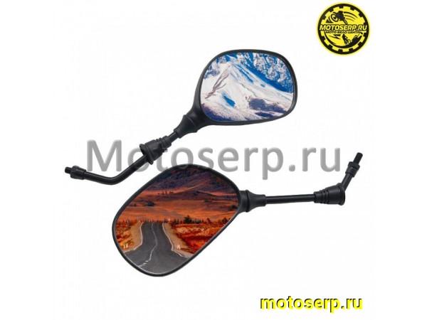 Купить  Зеркала (d-8mm, прав резьба) овал Honda, Suzuki (пар) (ANKON 029122 купить с доставкой по Москве и России, цена, технические характеристики, комплектация фото  - motoserp.ru