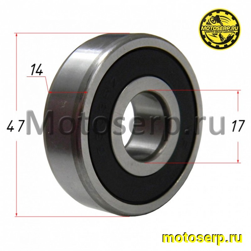 Купить  Подшипник 17*47*14  6303 (шт) (MOTO-SKUTER 17348 купить с доставкой по Москве и России, цена, технические характеристики, комплектация фото  - motoserp.ru