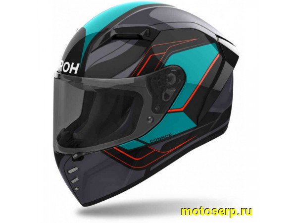 Купить  Шлем закрытый интеграл AIROH CONNOR DUNK GLOSSY (M) (шт) (AIM CND90-M купить с доставкой по Москве и России, цена, технические характеристики, комплектация фото  - motoserp.ru