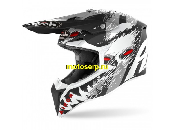 Купить  Шлем Кросс AIROH WRAAAP DEMON Matt (L) (шт) (AIM WRADE35-L купить с доставкой по Москве и России, цена, технические характеристики, комплектация фото  - motoserp.ru
