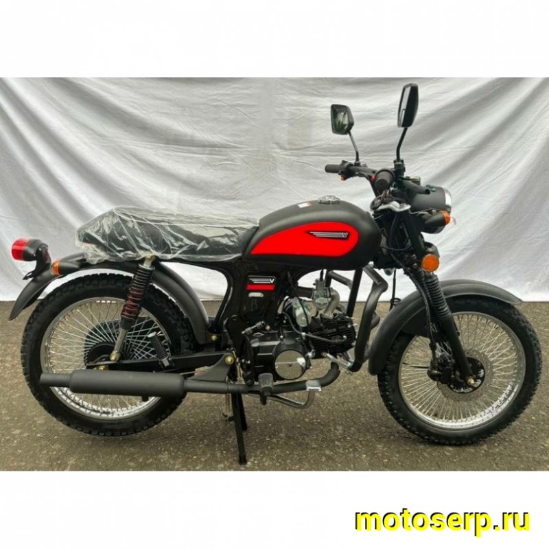Купить  Мопед MM VEGA-50 (Вега 50) 50сс 4Т, Каферейсер, реплика ХОНДА БЕНЛИ 50, колеса 17", 72 спиц на колесе. Диск/Бараб (шт) 01100 (MM (ФОТО купить с доставкой по Москве и России, цена, технические характеристики, комплектация фото  - motoserp.ru