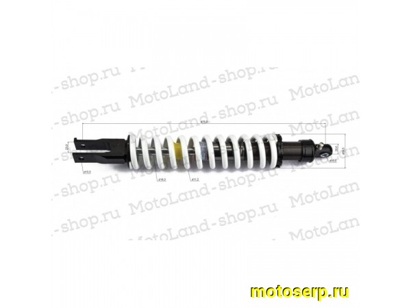 Купить  Амортизатор задний (L-480mm,D-10mm,d-10mm) (шт) (ML 13500 купить с доставкой по Москве и России, цена, технические характеристики, комплектация фото  - motoserp.ru