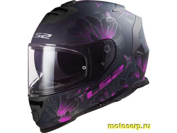 Купить  Шлем закрытый LS2 FF800 STORM II BURST Matt Black Pink (L) интеграл (шт) (LS2 купить с доставкой по Москве и России, цена, технические характеристики, комплектация фото  - motoserp.ru