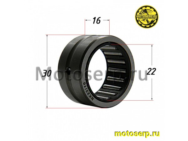 Купить  Подшипник игольчатый 22*30*16  NK2216 оси маятника (шт) (ML 06994 купить с доставкой по Москве и России, цена, технические характеристики, комплектация фото  - motoserp.ru