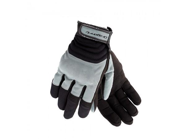 Купить  Перчатки DF QUAD BLACK-DARK GRAY (L) (пар) (0 купить с доставкой по Москве и России, цена, технические характеристики, комплектация фото  - motoserp.ru