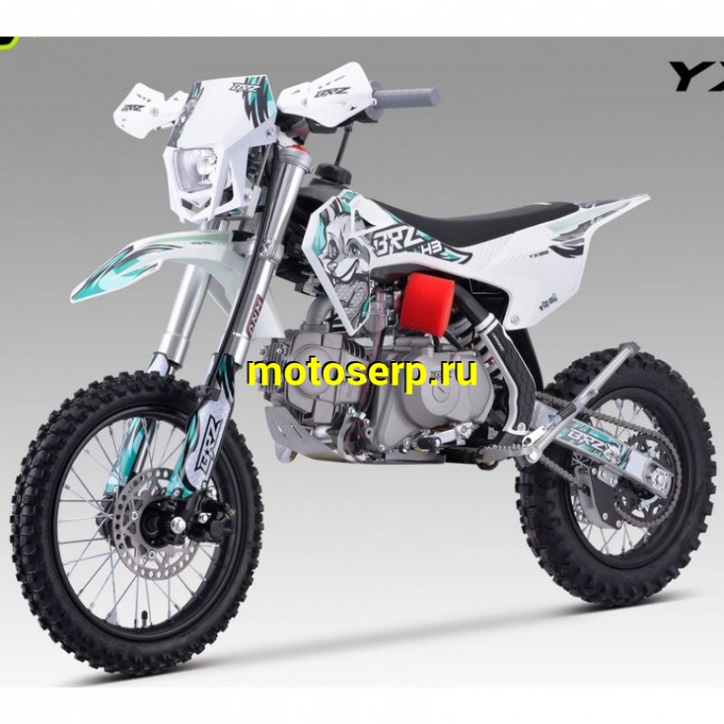Купить  Питбайк BRZ H3 YX125 (GTO H3) 14/12" МехКПП, электростарт (спортинв) (шт) (ФОТО купить с доставкой по Москве и России, цена, технические характеристики, комплектация фото  - motoserp.ru