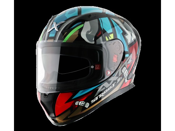 Купить  Шлем закрытый интеграл AXOR STREET BOBBY-E, цвет мультиколор (XXL) (шт) (Bajaj AXOR-BOBBY-KMB-E купить с доставкой по Москве и России, цена, технические характеристики, комплектация фото  - motoserp.ru