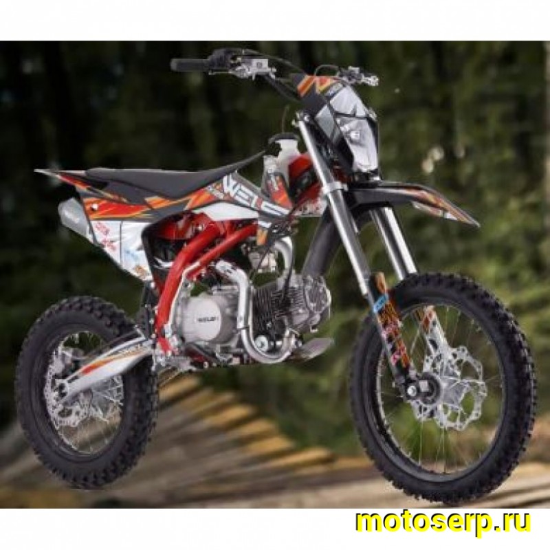 Купить  Питбайк Wels TX 125 (спортинв), 17/14, 4Т, 125сс (шт) купить с доставкой по Москве и России, цена, технические характеристики, комплектация фото  - motoserp.ru