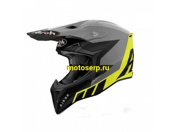 Купить  Шлем Кросс AIROH WRAAAP RELOADED YELLOW MATT (XXL) (шт) (AIROH купить с доставкой по Москве и России, цена, технические характеристики, комплектация фото  - motoserp.ru