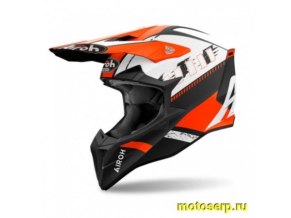 Купить  Шлем Кросс AIROH WRAAAP FEEL ORANGE MATT (XXL) (шт) (AIROH WRF купить с доставкой по Москве и России, цена, технические характеристики, комплектация фото  - motoserp.ru