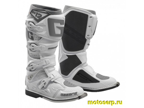 Купить  Мотоботы кросс. GAERNE SG-12 (защ. голени), белый р-р 45" (Ч/З) (пар) (GAERNE 2174-074 купить с доставкой по Москве и России, цена, технические характеристики, комплектация фото  - motoserp.ru