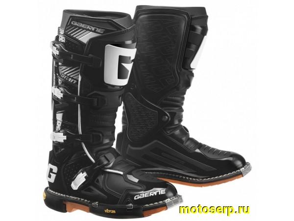 Купить  Мотоботы кросс. GAERNE SG-10 SUPERMOTARD (2019) (защ. голени), черный р-р 42" (Ч/З) (пар) (SM 872-7377 купить с доставкой по Москве и России, цена, технические характеристики, комплектация фото  - motoserp.ru