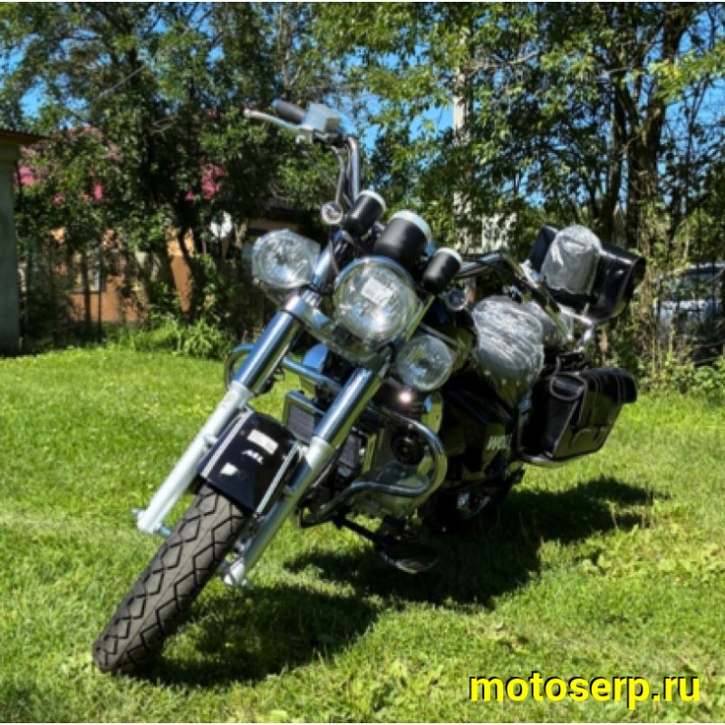 Купить  Мотоцикл Motoland WOLF 300 4Т., двиг. 175FMM PR5, возд.-масл., диск/барабан, 110/90-16"/180/90-15" (шт) (ML 21917 купить с доставкой по Москве и России, цена, технические характеристики, комплектация фото  - motoserp.ru