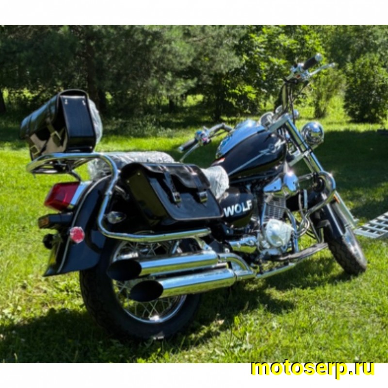Купить  Мотоцикл Motoland WOLF 300 4Т., двиг. 175FMM PR5, возд.-масл., диск/барабан, 110/90-16"/180/90-15" (шт) (ML 21917 купить с доставкой по Москве и России, цена, технические характеристики, комплектация фото  - motoserp.ru