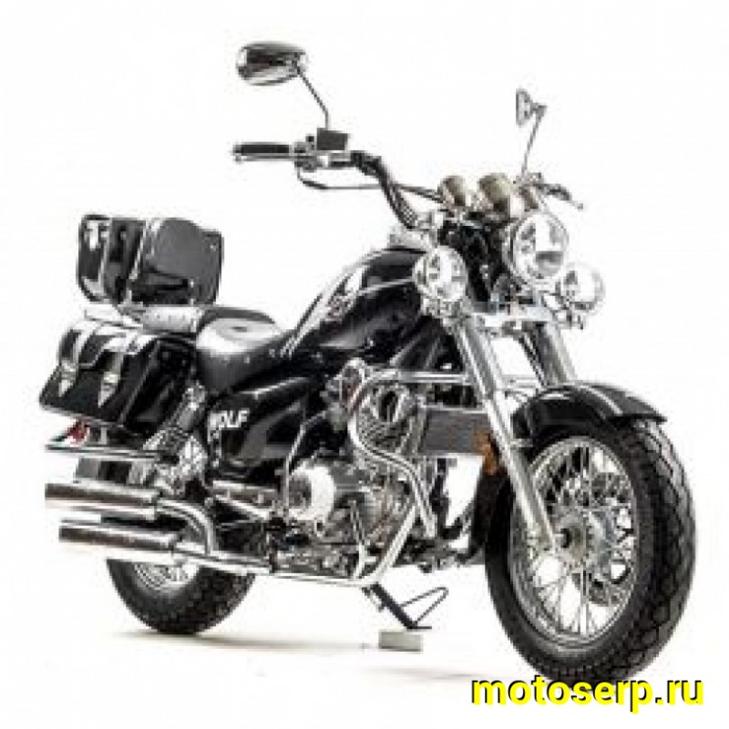 Купить  Мотоцикл Motoland WOLF 300 4Т., двиг. 175FMM PR5, возд.-масл., диск/барабан, 110/90-16"/180/90-15" (шт) (ML 21917 купить с доставкой по Москве и России, цена, технические характеристики, комплектация фото  - motoserp.ru