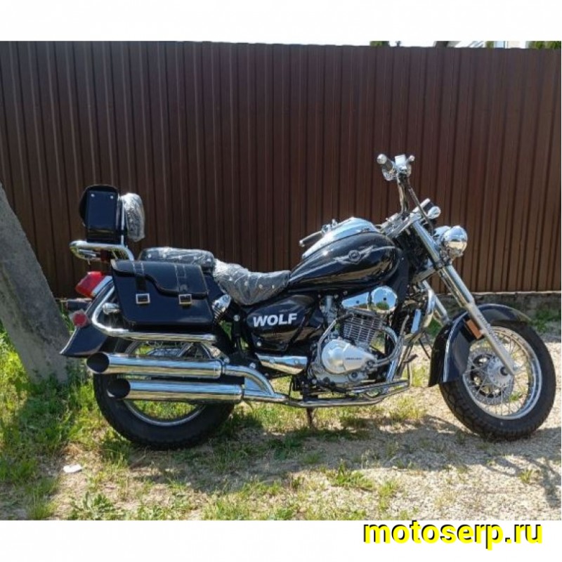 Купить  Мотоцикл Motoland WOLF 300 4Т., двиг. 175FMM PR5, возд.-масл., диск/барабан, 110/90-16"/180/90-15" (шт) (ML 21917 купить с доставкой по Москве и России, цена, технические характеристики, комплектация фото  - motoserp.ru