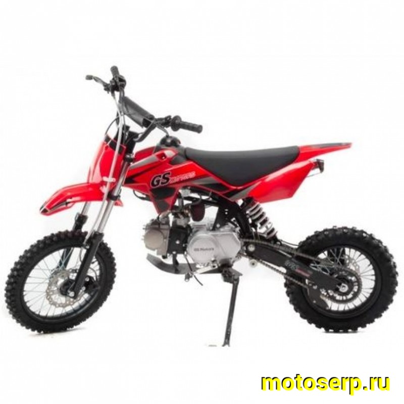 Купить  Питбайк Motoland GS Motors S12 125сс, 14/12, красн (шт) (ML 18084 (0 купить с доставкой по Москве и России, цена, технические характеристики, комплектация фото  - motoserp.ru