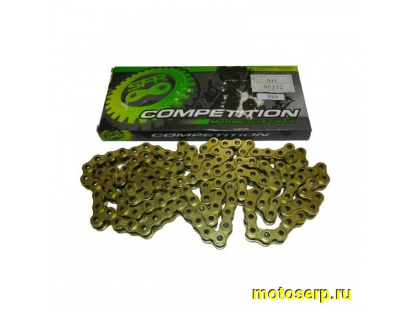 Купить  Цепь приводная (428х130) SFR 428H, 130 звеньев (усиленная) золотая (шт) (MM 95232 купить с доставкой по Москве и России, цена, технические характеристики, комплектация фото  - motoserp.ru