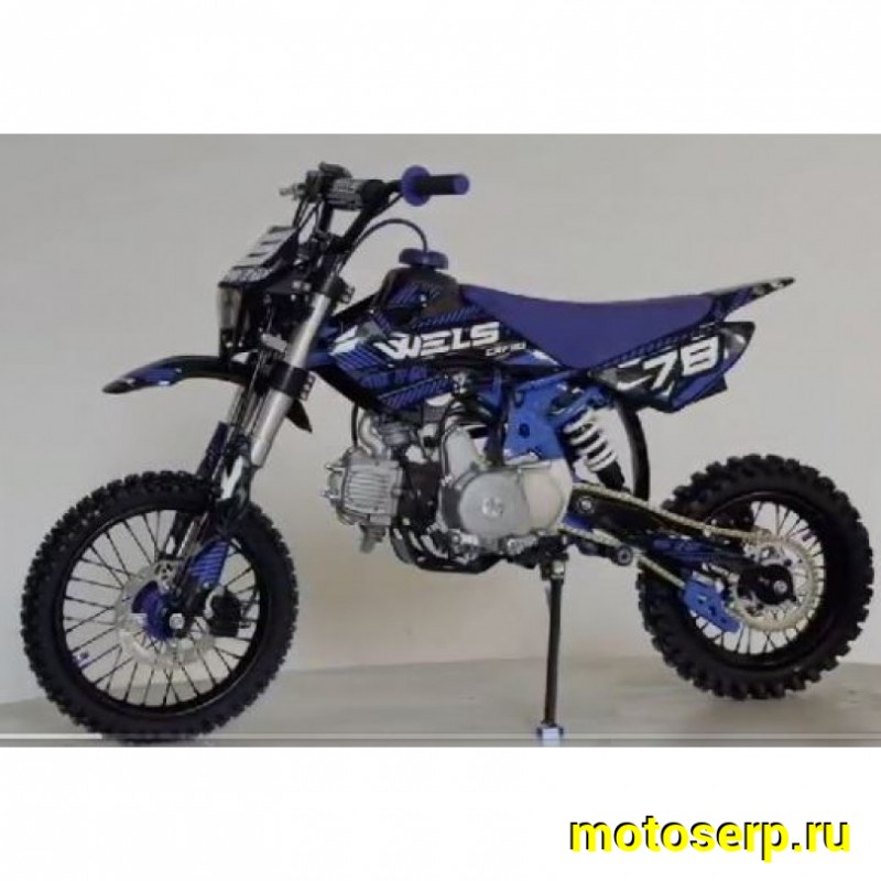 Купить  Питбайк Wels CRF 110 (спортинв), 14/12" полуавтомат, эл/кикстартер (шт) (ФОТО купить с доставкой по Москве и России, цена, технические характеристики, комплектация фото  - motoserp.ru