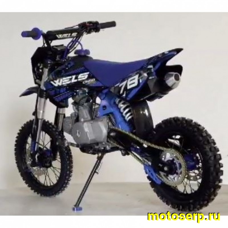 Купить  Питбайк Wels CRF 110 (спортинв), 14/12" полуавтомат, эл/кикстартер (шт) (ФОТО купить с доставкой по Москве и России, цена, технические характеристики, комплектация фото  - motoserp.ru