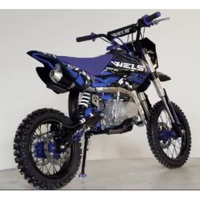 Купить  Питбайк Wels CRF 110 (спортинв), 14/12" полуавтомат, эл/кикстартер (шт) (ФОТО купить с доставкой по Москве и России, цена, технические характеристики, комплектация фото  - motoserp.ru