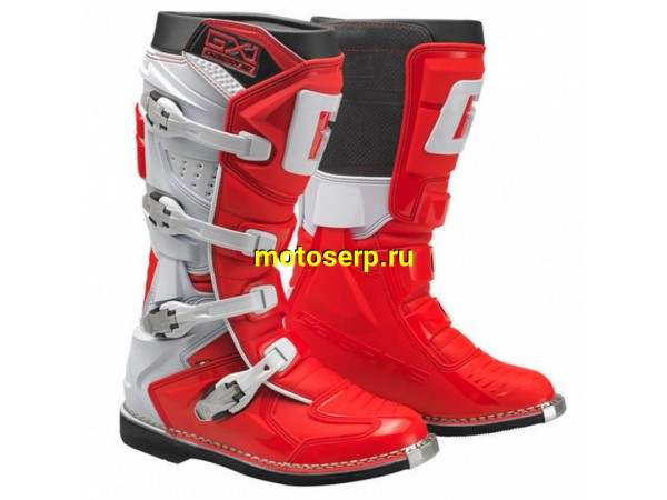 Купить  Мотоботы кросс. GAERNE GX-1  (защ. голени), красный/белый р-р 45" (Ч/З) (пар) (SM 808-1886 купить с доставкой по Москве и России, цена, технические характеристики, комплектация фото  - motoserp.ru