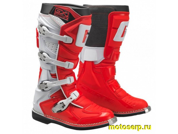 Купить  Мотоботы кросс. GAERNE GX-1  (защ. голени), красный/белый р-р 46" (Ч/З) (пар) (SM 808-1768 купить с доставкой по Москве и России, цена, технические характеристики, комплектация фото  - motoserp.ru