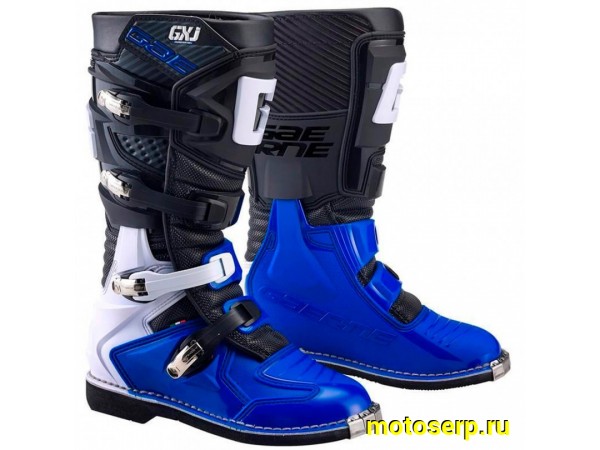 Купить  Мотоботы кросс. GAERNE GX-J  (защ. голени), черный/синий р-р 39" (Ч/З) (пар) (SM 872-4013 купить с доставкой по Москве и России, цена, технические характеристики, комплектация фото  - motoserp.ru