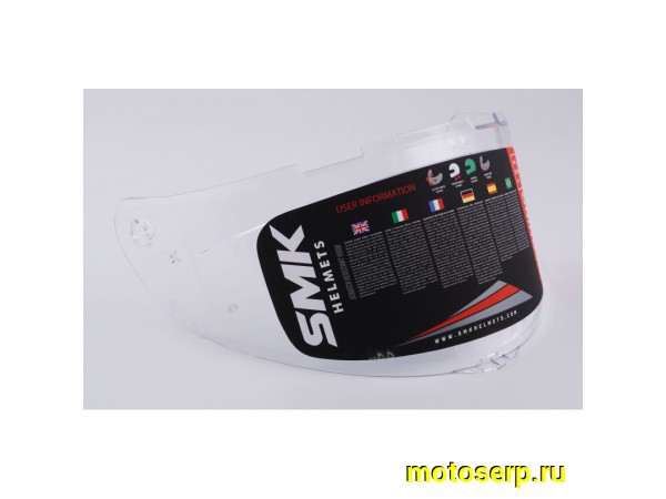 Купить  Стекло шлема (Визор для шлема) SMK TYPHOON прозрачный (шт) (Bajaj VS-TY-OU-01 купить с доставкой по Москве и России, цена, технические характеристики, комплектация фото  - motoserp.ru