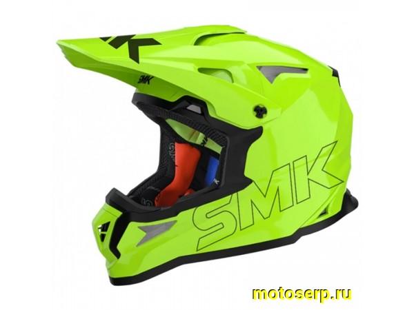 Купить  Шлем Кросс SMK ALLTERRA , цвет жёлтый неон (XL) (шт) (Bajaj ALLTERRA HV420 купить с доставкой по Москве и России, цена, технические характеристики, комплектация фото  - motoserp.ru