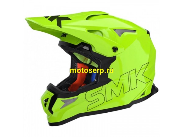 Купить  Шлем Кросс SMK ALLTERRA , цвет жёлтый неон (XL) (шт) (Bajaj ALLTERRA HV420 купить с доставкой по Москве и России, цена, технические характеристики, комплектация фото  - motoserp.ru