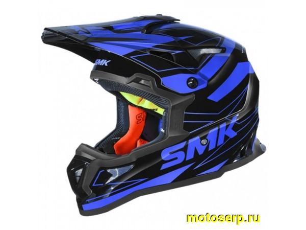 Купить  Шлем Кросс SMK ALLTERRA SLOPE , цвет чёрный/синий (XL) (шт) (Bajaj ALLTERRA GL250 купить с доставкой по Москве и России, цена, технические характеристики, комплектация фото  - motoserp.ru