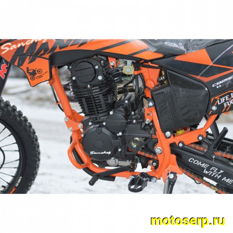 Купить  Мотоцикл Кросс/Эндуро Sanchez Maniac 250сс (спортинв) CB250D ZS165FMM, MNT-Tech 41, 21/18", USB, стоп. (шт) купить с доставкой по Москве и России, цена, технические характеристики, комплектация фото  - motoserp.ru