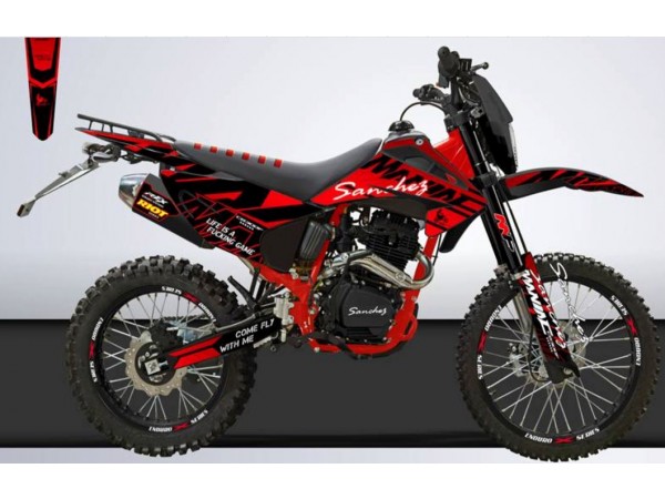 Купить  Мотоцикл Кросс/Эндуро Sanchez Maniac 300сс. (спортинв) CB300F, ZS175FMM-3А, MNT-Tech 41, сжат, 21/18", USB, стоп. (шт)  купить с доставкой по Москве и России, цена, технические характеристики, комплектация фото  - motoserp.ru
