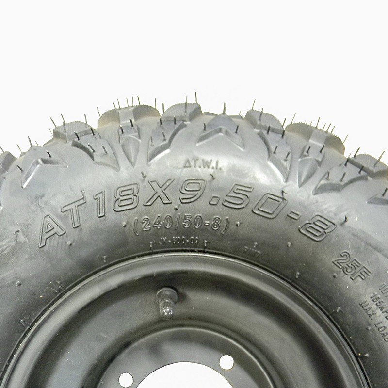 Купить  Колесо ATV  8" в сборе (шина ATV 18x9.50-8 (240х50-8) + диск (4х75mm.D-90mm,металлический) (шт) (Хар купить с доставкой по Москве и России, цена, технические характеристики, комплектация фото  - motoserp.ru