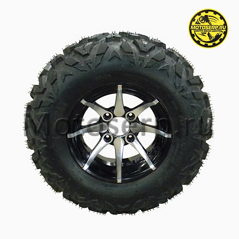 Купить  Колесо ATV 12" в сборе (шина ATV 25x8-12 (200х80-12) + диск (4х75mm.D-70mm) литое (шт) (Хар купить с доставкой по Москве и России, цена, технические характеристики, комплектация фото  - motoserp.ru