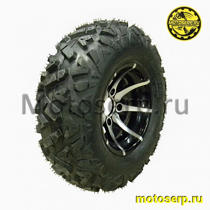 Купить  Колесо ATV 12" в сборе (шина ATV 25x8-12 (200х80-12) + диск (4х75mm.D-70mm, литой) (шт) (Хар купить с доставкой по Москве и России, цена, технические характеристики, комплектация фото  - motoserp.ru