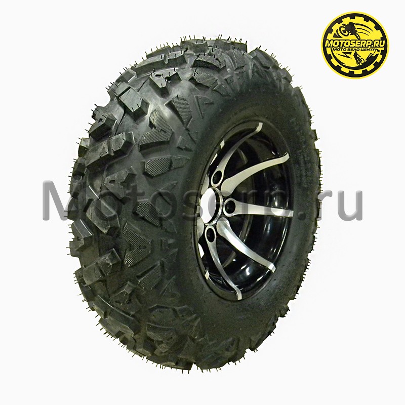 Купить  Колесо ATV 12" в сборе (шина ATV 25x8-12 (200х80-12) + диск (4х75mm.D-70mm) литое (шт) (Хар купить с доставкой по Москве и России, цена, технические характеристики, комплектация фото  - motoserp.ru