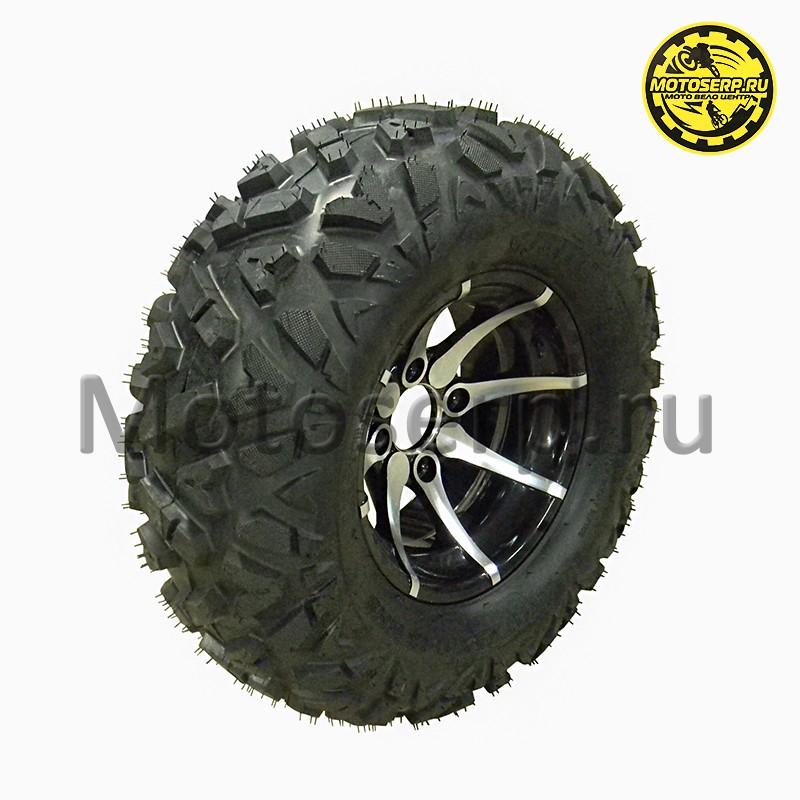 Купить  Колесо ATV 12" в сборе (шина ATV 25x10-12 (250х65-12) + диск (4х75mm.D-70mm) литое (шт) (Хар купить с доставкой по Москве и России, цена, технические характеристики, комплектация фото  - motoserp.ru