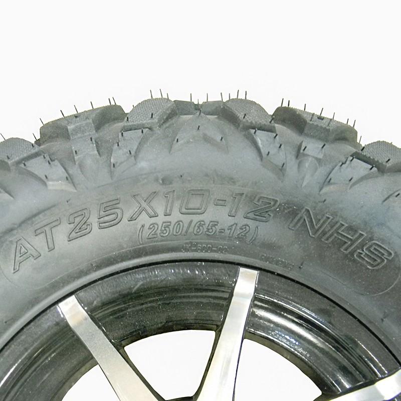 Купить  Колесо ATV 12" в сборе (шина ATV 25x10-12 (250х65-12) + диск (4х75mm.D-70mm) литое (шт) (Хар купить с доставкой по Москве и России, цена, технические характеристики, комплектация фото  - motoserp.ru