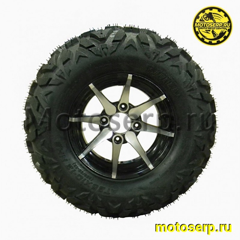 Купить  Колесо ATV 12" в сборе (шина ATV 25x10-12 (250х65-12) + диск (4х75mm.D-70mm) литое (шт) (Хар купить с доставкой по Москве и России, цена, технические характеристики, комплектация фото  - motoserp.ru