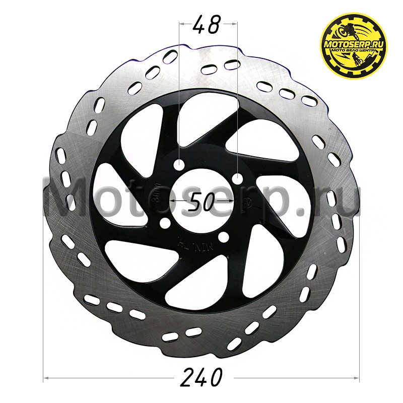 Купить  Диск тормозной передний (240x50) (отв:4x48) Regulmoto Athlete (шт) (Regul 103498 купить с доставкой по Москве и России, цена, технические характеристики, комплектация фото  - motoserp.ru