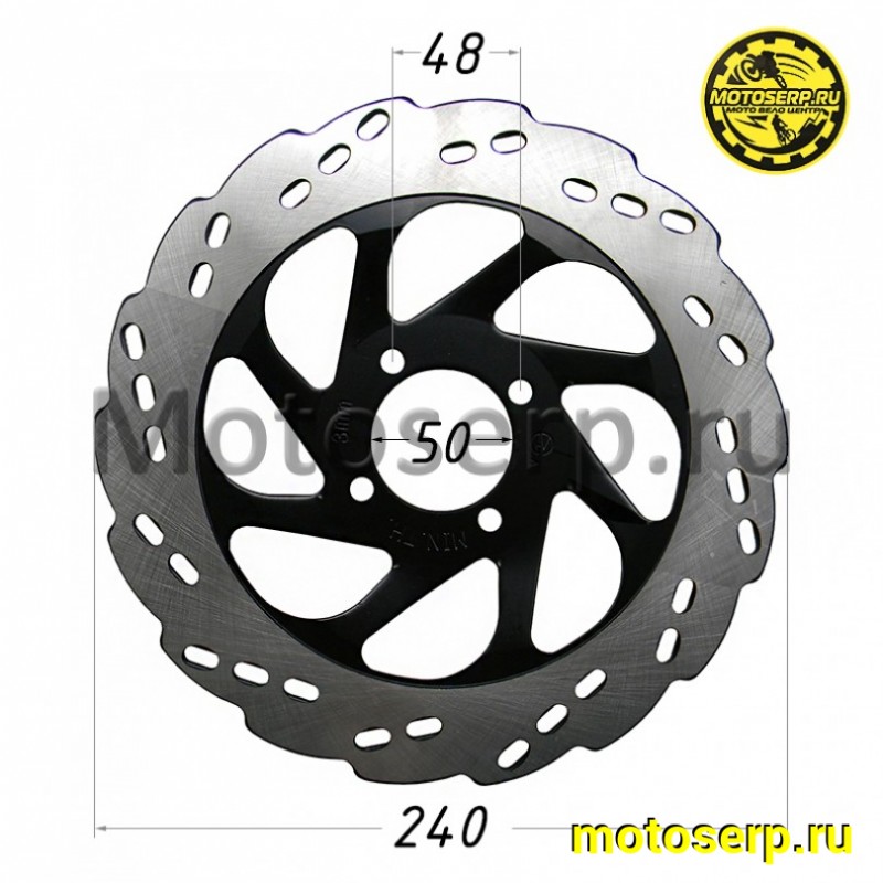 Купить  Диск тормозной передний (240x50) (отв:4x48) Regulmoto Athlete (шт) (Regul 103498 купить с доставкой по Москве и России, цена, технические характеристики, комплектация фото  - motoserp.ru