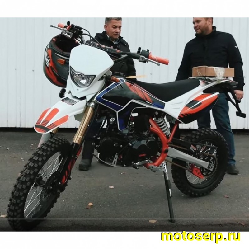 Купить  Мопед / питбайк X-MOTOS RX 50 (125сс)  17/14" мех.кпп, 139FMB, фара/повор/стоп/зеркала, кик+электр. (шт) (ФОТО купить с доставкой по Москве и России, цена, технические характеристики, комплектация фото  - motoserp.ru