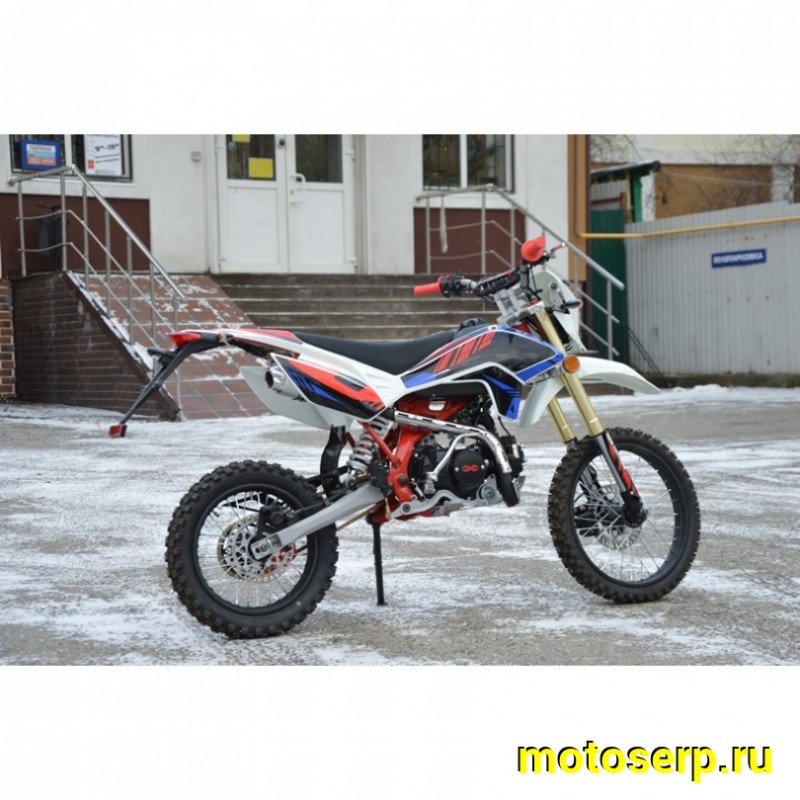 Купить  Мопед / питбайк X-MOTOS RX 50 (125сс)  17/14" мех.кпп, 139FMB, фара/повор/стоп/зеркала, кик+электр. (шт) (ФОТО купить с доставкой по Москве и России, цена, технические характеристики, комплектация фото  - motoserp.ru