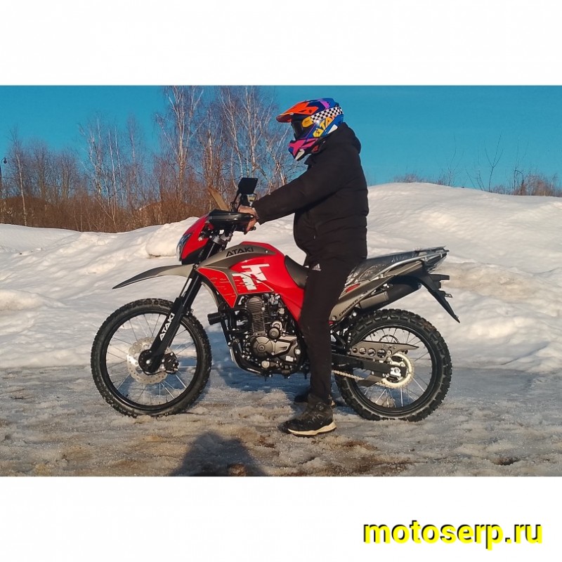 Купить  Мотоцикл внедорожный ATAKI CROSSER 300 (4T PR300) ПТС 21/18 Красный (шт) (SM купить с доставкой по Москве и России, цена, технические характеристики, комплектация фото  - motoserp.ru