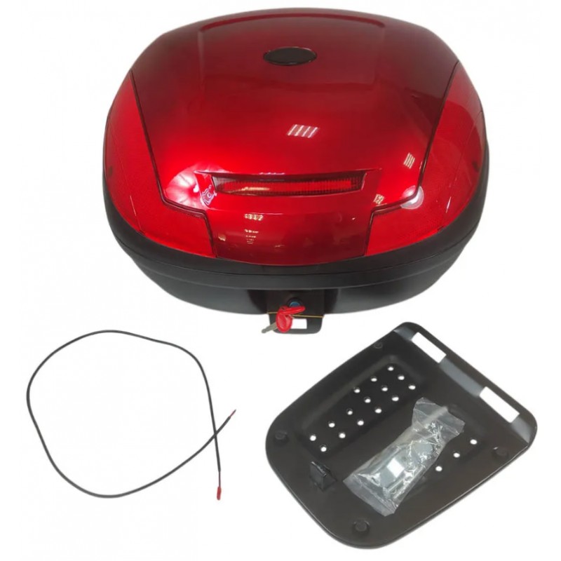 Купить  Кофр (ящик багажника) JX A-888 43л. черный (шт) (MM 39776 купить с доставкой по Москве и России, цена, технические характеристики, комплектация фото  - motoserp.ru