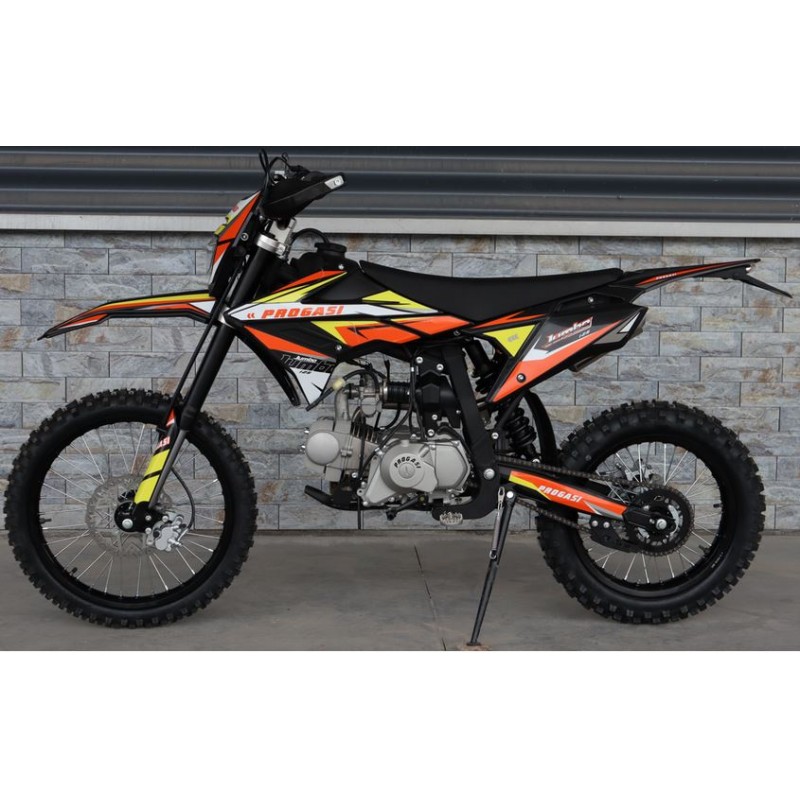 Купить  Питбайк Progasi Jumbo 125 19/16", мех, эл/кикстарт, фильтр бокс, защ. рук, защита карт, стопсигн. (шт) (ФОТО купить с доставкой по Москве и России, цена, технические характеристики, комплектация фото  - motoserp.ru