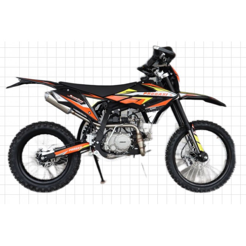 Купить  Питбайк Progasi Jumbo 125 19/16", мех, эл/кикстарт, фильтр бокс, защ. рук, защита карт, стопсигн. (шт) (ФОТО купить с доставкой по Москве и России, цена, технические характеристики, комплектация фото  - motoserp.ru