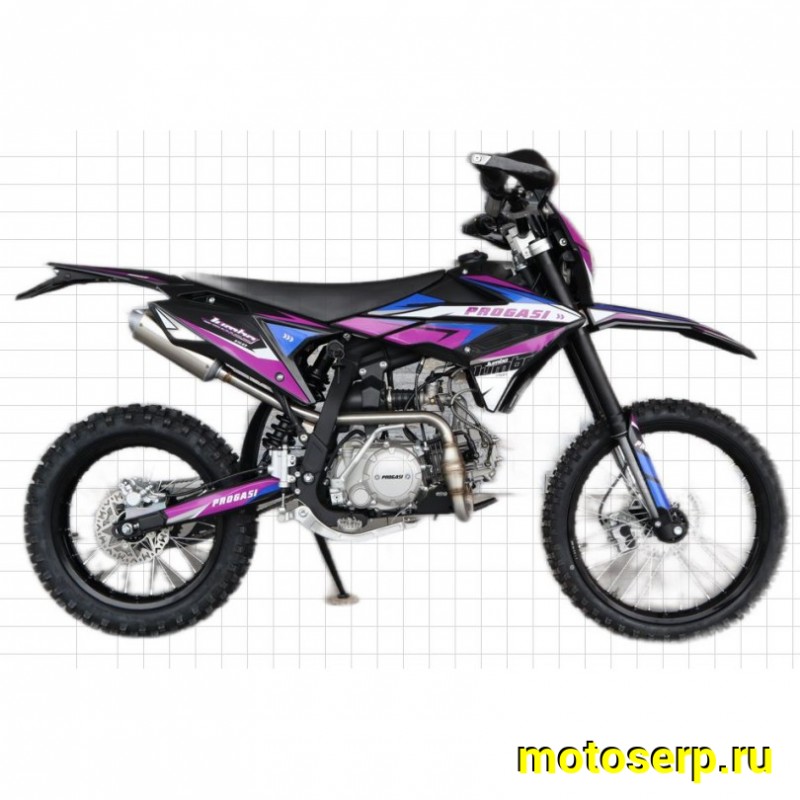 Купить  Питбайк Progasi Jumbo 150 19/16", мех, эл/кикстарт, фильтр бокс, защ. рук, защита карт, стопсигн. (шт) (ФОТО купить с доставкой по Москве и России, цена, технические характеристики, комплектация фото  - motoserp.ru